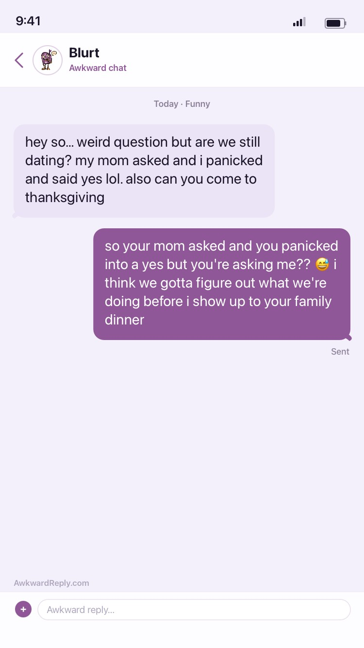 Share image looking like a real Messages screenshot